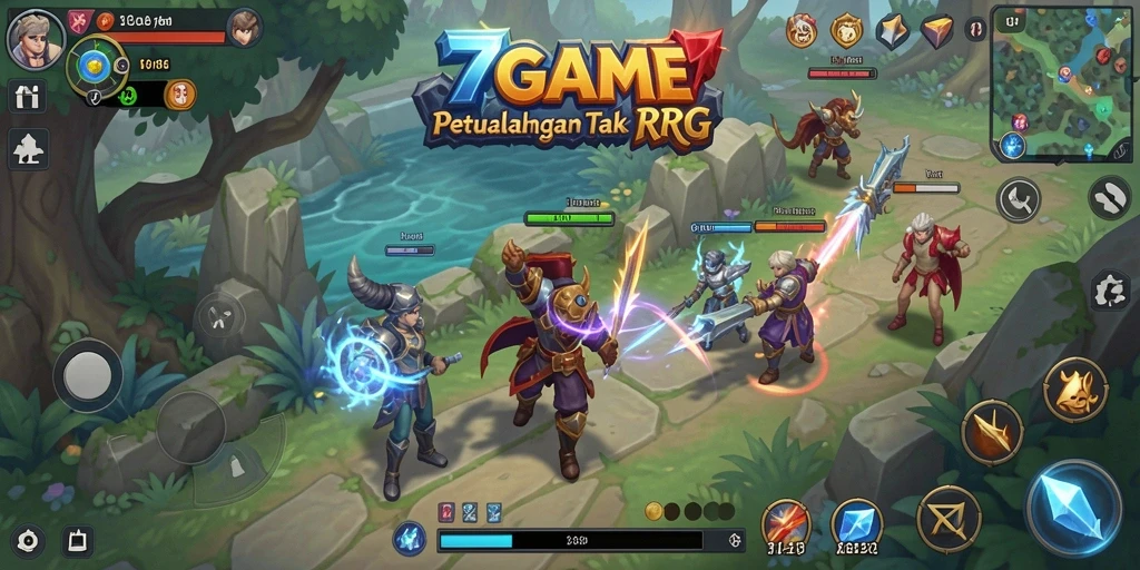 Tampilan gameplay 7GAME yang menawan dan menantang.