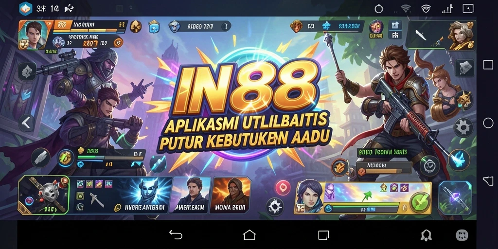 Tampilan antarmuka pengguna IN88 yang intuitif dan menarik.