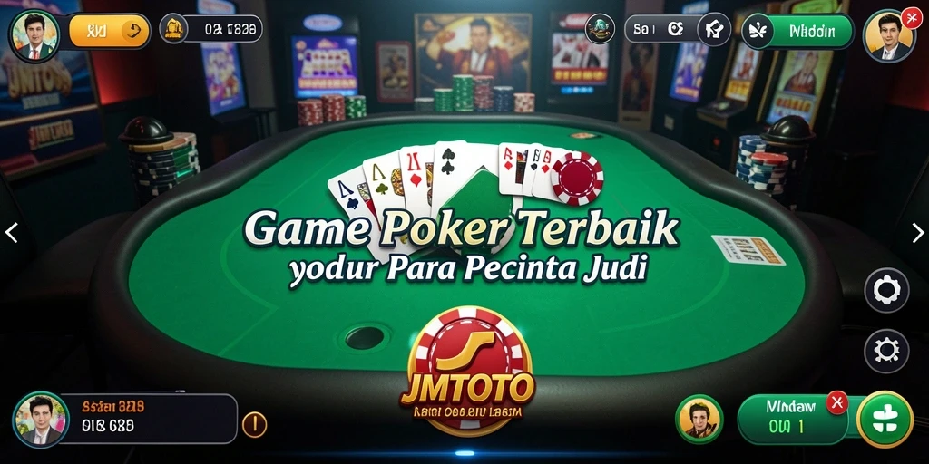 Tampilan gameplay Poker yang seru dan menegangkan di JMTOTO.