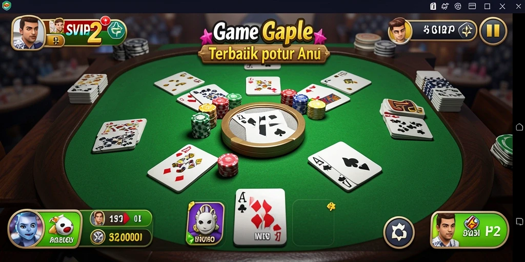Screenshot menampilkan gameplay menarik dari SVIP2 Gaple.